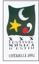 "XXX Festival de Msica d'Estiu" en Ciutadella