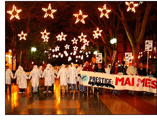 Gran participaci a la cadena humana per Galcia