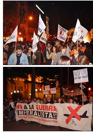 Les Illes Balears i Pitises en contra de la guerra